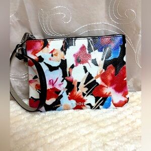 Lodis Floral Leather Wristlet